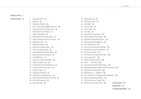 Awestruck: 52 Experiments to Find Wonder, Joy, and Meaning in Everyday Life-A Yearlong Journal