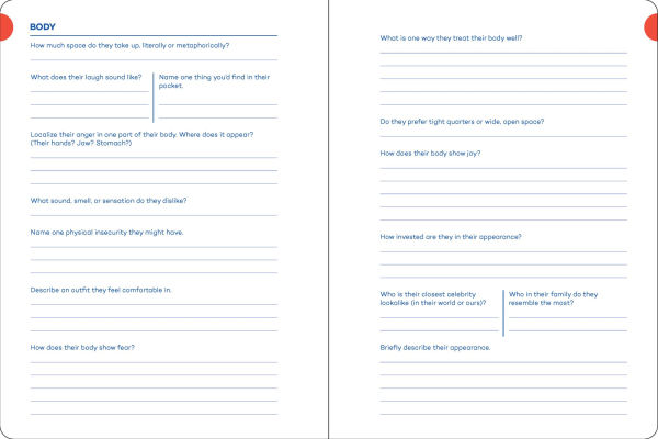 A Writer's Journal for Creating Characters: Quick Prompts for Novelists, Screenwriters, Playwrights, Roleplayers & Storytellers