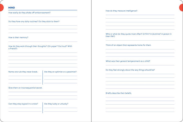 A Writer's Journal for Creating Characters: Quick Prompts for Novelists, Screenwriters, Playwrights, Roleplayers & Storytellers