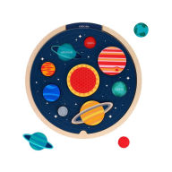 Title: Multi-Language Solar System Wooden Tray Puzzle, Author: Petit Collage