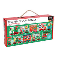 Title: Christmas Train Shaped Floor Puzzle