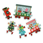 Alternative view 2 of Christmas Train Shaped Floor Puzzle
