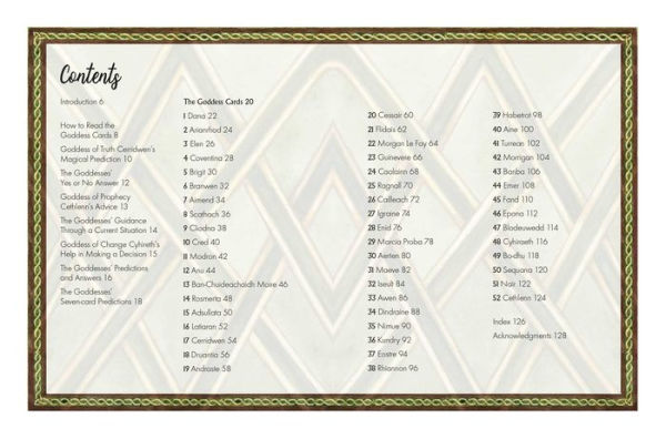 The Celtic Goddess Oracle Deck: Includes 52 cards and a 128-page illustrated book