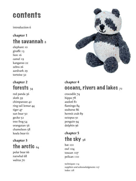 Cute Knitted Animals: 35 projects to make: Adorable patterns for birds, jungle animals, ocean creatures, and more