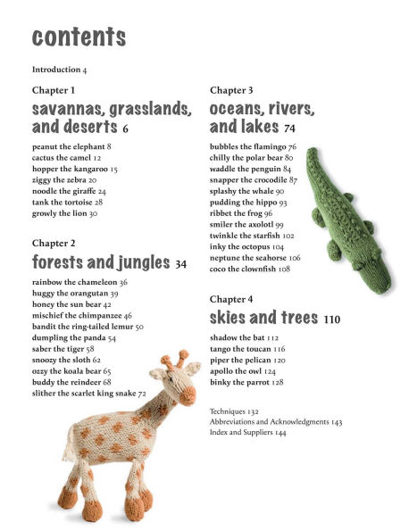 Cute Knitted Animals: 35 projects to make: Adorable patterns for birds, jungle animals, ocean creatures, and more
