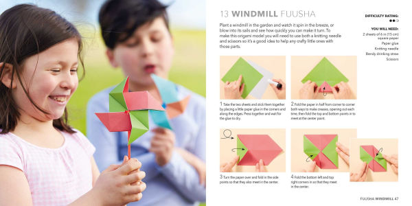 Creative Japanese Origami: Paper block plus 64-page book