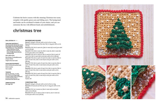 Crocheted Squares: 35 patterns to make: Celebration and nature-inspired blocks for garlands and greetings cards, plus stunning projects