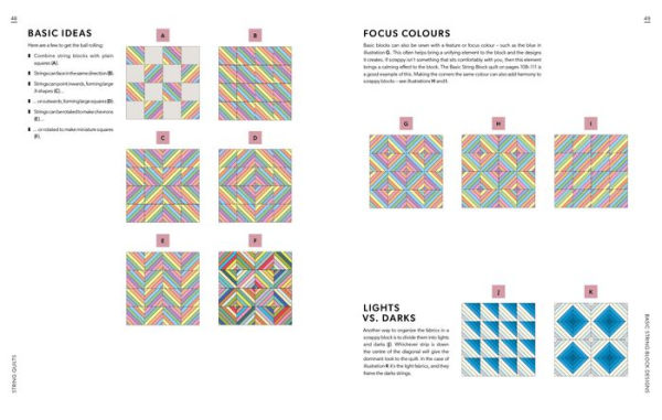 String Quilts: Sustainable patchwork projects using fabric scraps