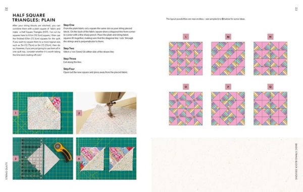 String Quilts: Sustainable patchwork projects using fabric scraps