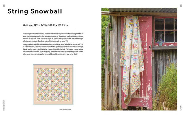 String Quilts: Sustainable patchwork projects using fabric scraps