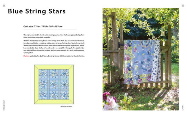 String Quilts: Sustainable patchwork projects using fabric scraps
