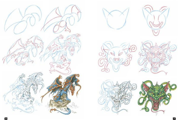 Draw 100: Dragons: From basic shapes to amazing drawings in super-easy steps