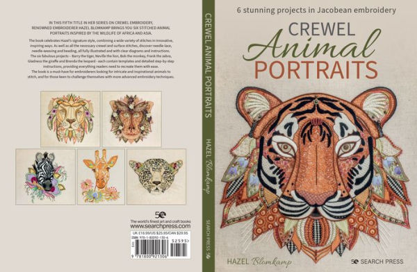 Crewel Animal Portraits: 6 stunning projects in Jacobean embroidery