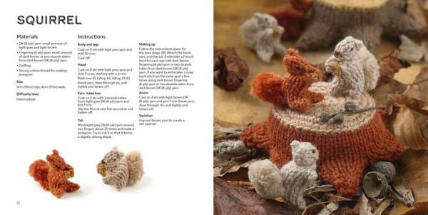Knit a Mini Woodland: 20 tiny forest creatures to knit