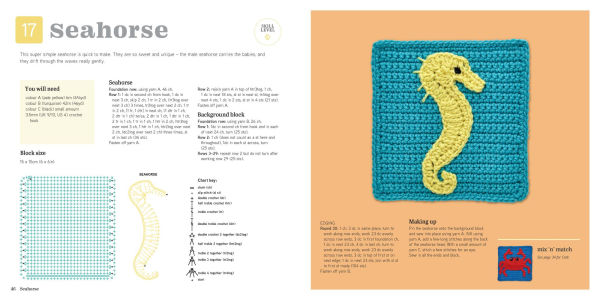 Animal Granny Squares: 40 cute crochet blocks to make into decorations, homewares, blankets and more