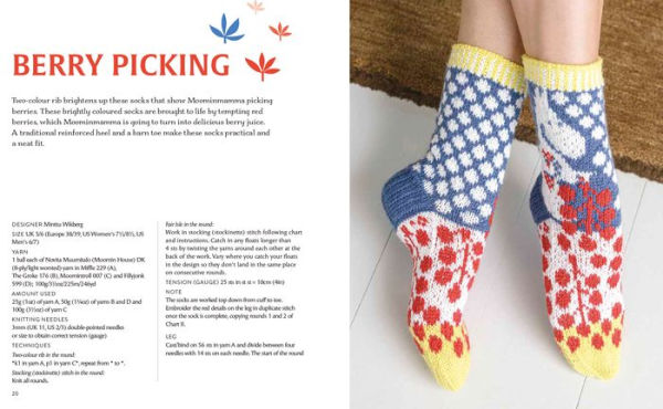 Knitted Moomin Socks: 29 original designs with charts