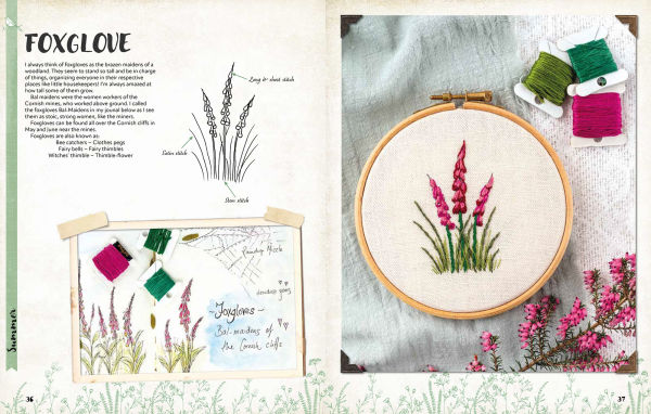 A Love of Cloth and Thread: Woodland Walks: Over 25 original embroidery designs with iron-on transfers