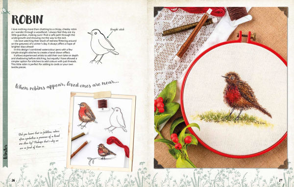 A Love of Cloth and Thread: Woodland Walks: Over 25 original embroidery designs with iron-on transfers