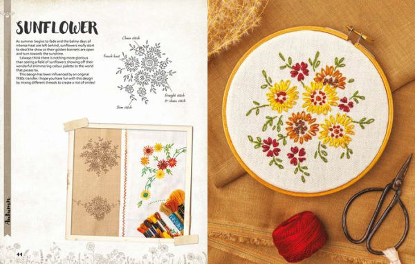 A Love of Cloth & Thread: Among the Wildflowers: Over 25 original embroidery designs with iron-on transfers