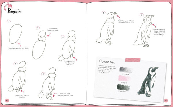 Draw in 10 Minutes: Animals: Learn how to draw in 50 quick sketches