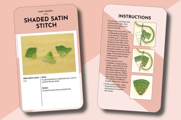 Essential Embroidery Stitches Card Deck