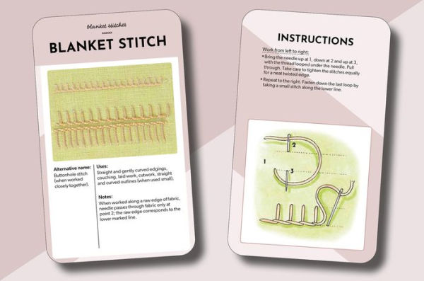 Essential Embroidery Stitches Card Deck