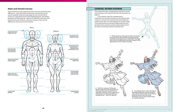 Comic Art Superheroes: Your Master Guide to Drawing Awesome Heroes, Villains and Monsters
