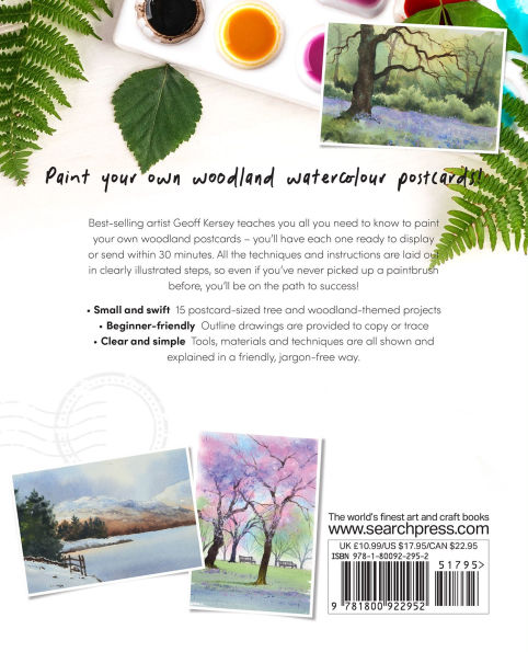 Ready to Paint Postcards: Woodlands: 15 stunning watercolour paintings to create in just 30 minutes