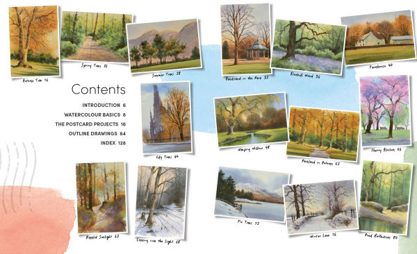 Ready to Paint Postcards: Woodlands: 15 stunning watercolour paintings to create in just 30 minutes