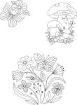 Alternative view 7 of Trish Burr's Nature Embroidery Transfers: 75 iron-on designs