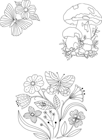 Trish Burr's Nature Embroidery Transfers: 75 iron-on designs
