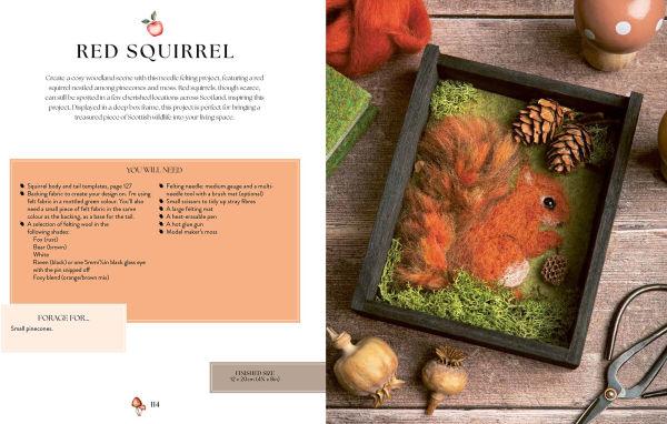 Needle Felting Art: 12 mixed-media woodland projects to paint and sew