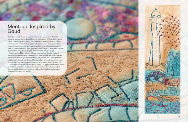 Layer, Paint and Stitch: Create textile art with machine and hand stitching