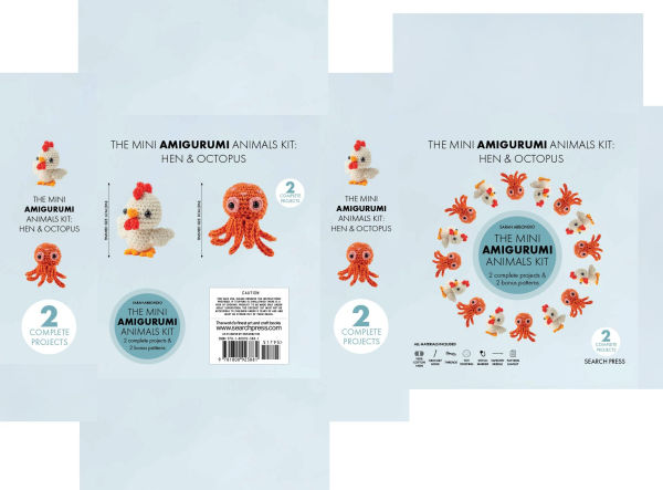 Mini Amigurumi Animals Kit: 2 complete projects & 2 bonus patterns