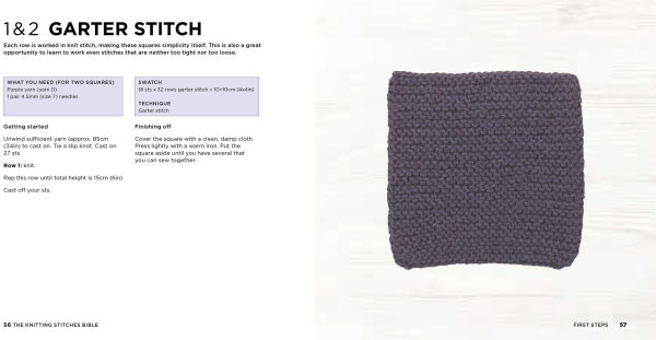 The Knitting Stitches Bible: 100 swatches to mix, match and make