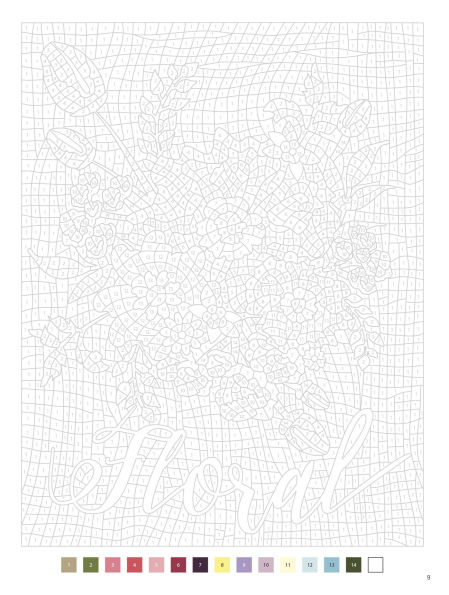 Color by Numbers Flowers and Bouquets: 40 mystery pictures to reveal