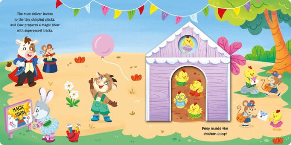 Farm Friends: Peep-through Surprise Lift-a-Flap Board Book