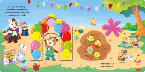 Farm Friends: Peep-through Surprise Lift-a-Flap Board Book