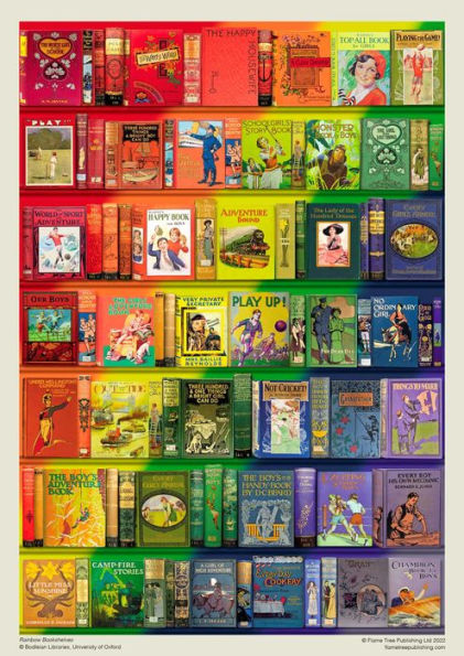 Adult Jigsaw Puzzle Bodleian Libraries: Rainbow Bookshelves: 1000-piece Jigsaw Puzzles