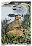 Alternative view 3 of Adult Sustainable Jigsaw Puzzle Angela Harding: Rathlin Hares: 1000-pieces. Ethical, Sustainable, Earth-friendly