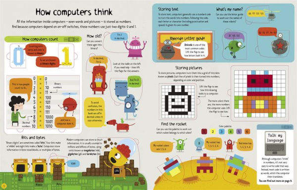 Lift-the-Flap Computers and Coding