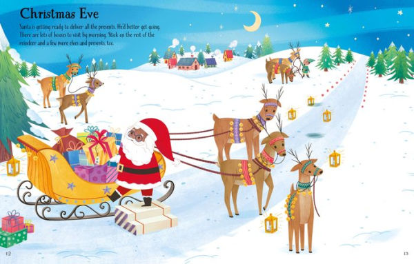 First Sticker Book Christmas: A Christmas Holiday Book for Kids