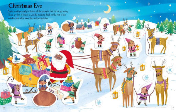 First Sticker Book Christmas: A Christmas Holiday Book for Kids