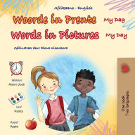 Title: Words in Pictures - My Day (Afrikaans English Bilingual Children's Book), Author: Kidkiddos Books