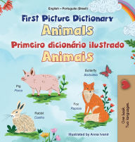 Title: First Picture Dictionary - Animals (English Portuguese Brazilian Bilingual Children's Book), Author: Kidkiddos Books