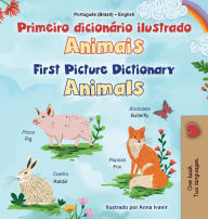 Title: First Picture Dictionary - Animals (Portuguese Brazilian English Bilingual Children's Book), Author: Kidkiddos Books