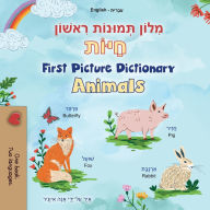 Title: First Picture Dictionary - Animals (Hebrew English Bilingual Children's Book), Author: Kidkiddos Books