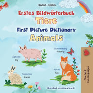 Title: First Picture Dictionary - Animals (German English Bilingual Children's Book), Author: Kidkiddos Books