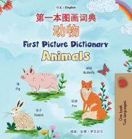Title: First Picture Dictionary - Animals (Chinese Simplified English Bilingual Children's Book), Author: Kidkiddos Books
