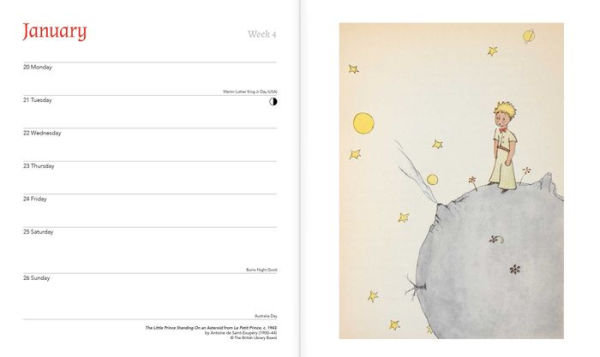 British Library: Children's Illustrators 2025 Desk Diary Planner - Week to View, Illustrated throughout